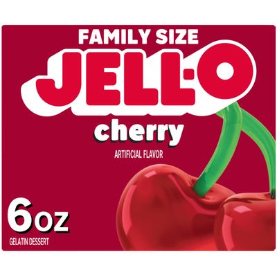 Jell-O Gelatin Cherry Jello Dessert 6 oz (170g)