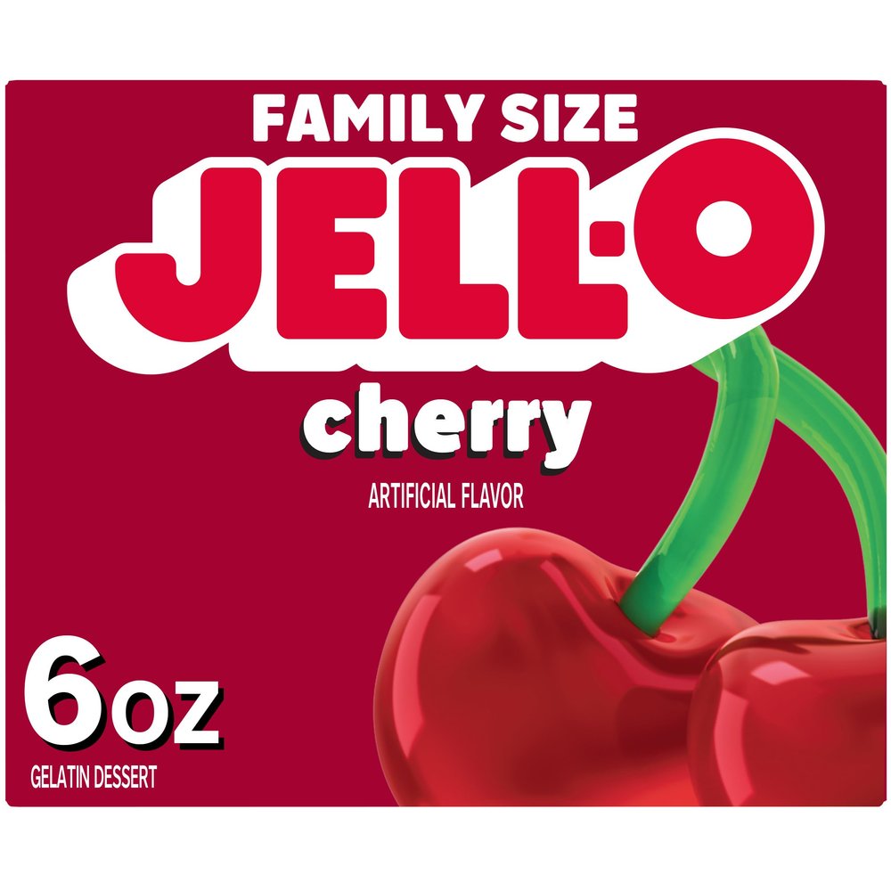 Jell-O Gelatin Cherry Jello Dessert 6 oz (170g)