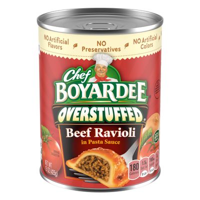 Chef Boyardee Overstuffed Beef Ravioli 15oz