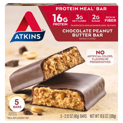 Atkins Advantage Bar Chocolate Peanut Butter, Chocolate Peanut Butter 5 Pack