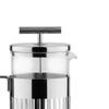 Alessi 9094/8 - Press Filter Coffee Maker or Infuser in 18/10 Stainless Steel Mirror Polished and Heat Resistant Glass, 8 Cups view 2