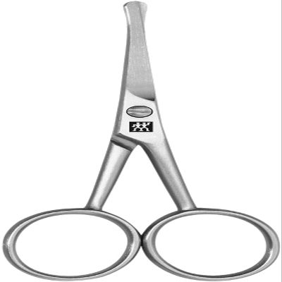 Zwilling Twinox Nasen- und Ohrenhaarschere, Edelstahl rostfrei 10,5 cm