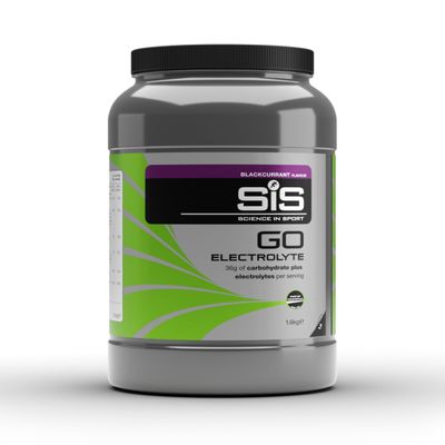Science In Sport GO Electrolyte Powder Energy Drinks, High Carbohydrates and Sodium, Blackcurrant Flavour, 32 Servings Per 1.6kg