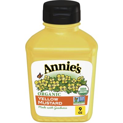 ANNIES HOMEGROWN MUSTARD YELLOW ORG, 9 OZ