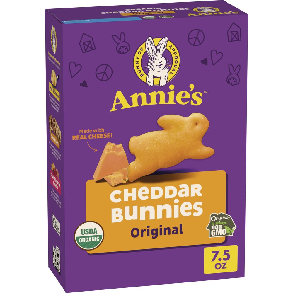 Annie'S Homegrown Cheddar Bunnies - 7.5 Oz