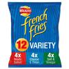Walkers French Fries Variety Crispy Potato Snacks 12x18g view 2