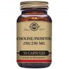 Solgar Choline 250 mg/Inositol 250 mg Vegetable Capsules - Pack of 50 - Supports Metabolising Nutrients - Improves Transport of Fat for a Clear Liver - Vegan and Gluten Free view 1