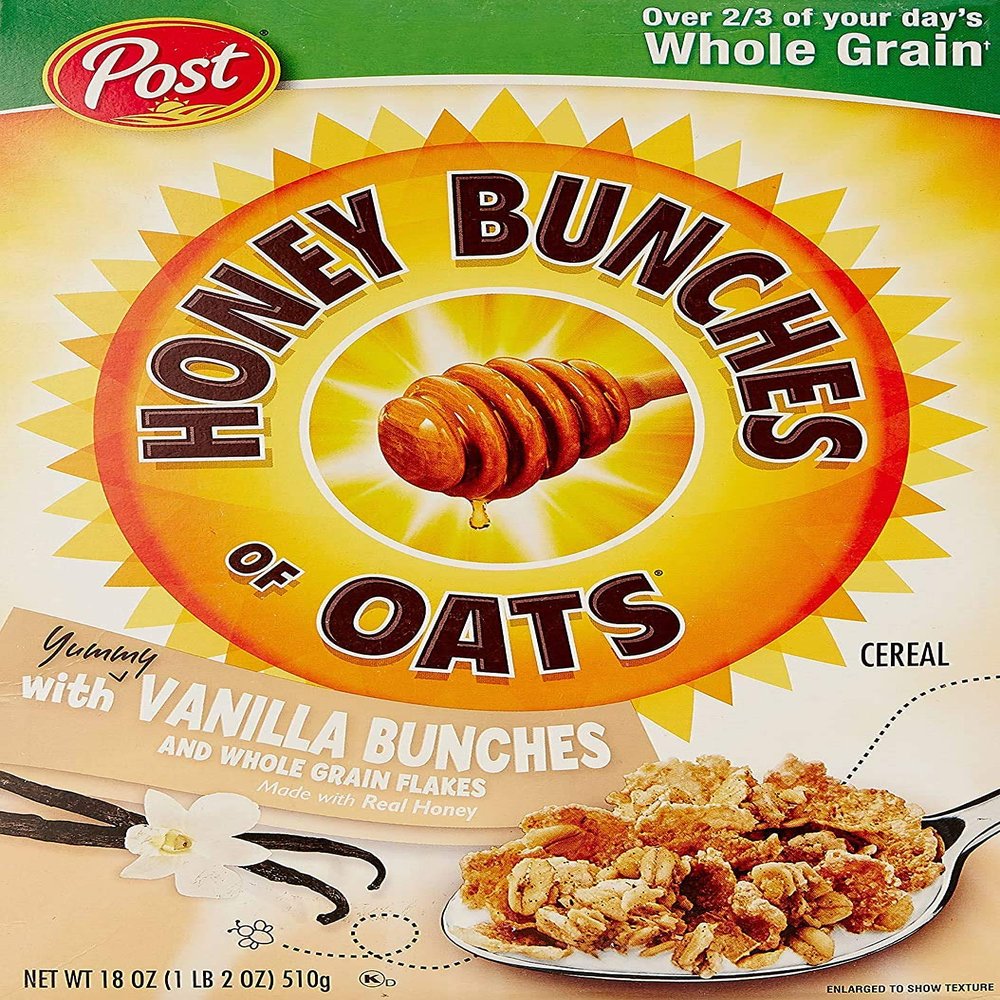 Post Honey Bunches of Oats with Vanilla Bunches and Wholegrain Flakes 510g 18oz