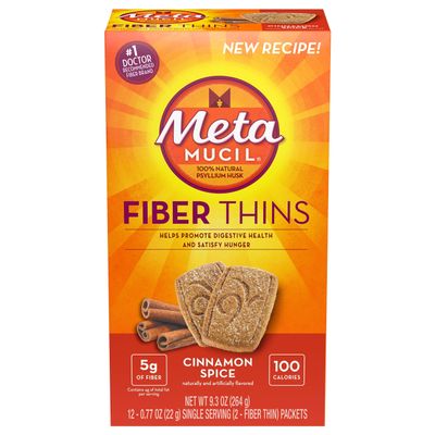 Metamucil MultiGrain Fiber Wafers Cinnamon Spice - 12ct