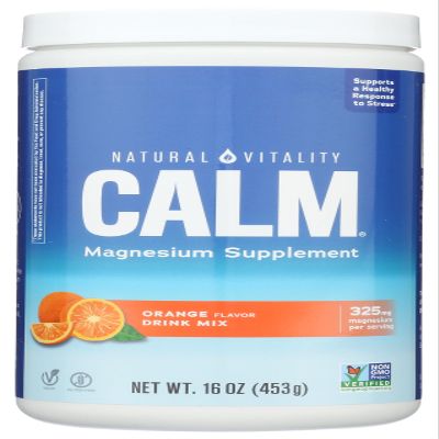 Calm A Relaxing Magnesium Supplement Anti-Stress Drink Mix, Orange