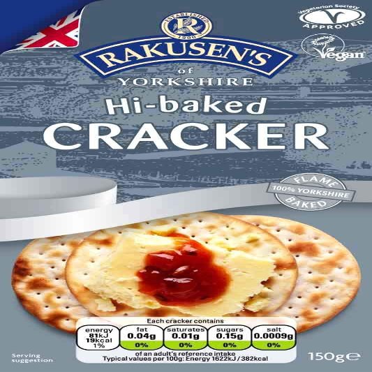 Rakusen's Yorkshire Flame Baked Crackers, 150g