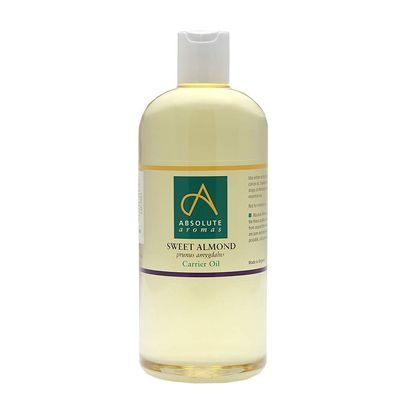 Absolute Aromas Sweet Almond Oil 500ml - Pure, Natural, Cruelty-Free. Vegan, No GMO - Massage Base Oil and Moisturiser for Hair, Skin, Face and Nails