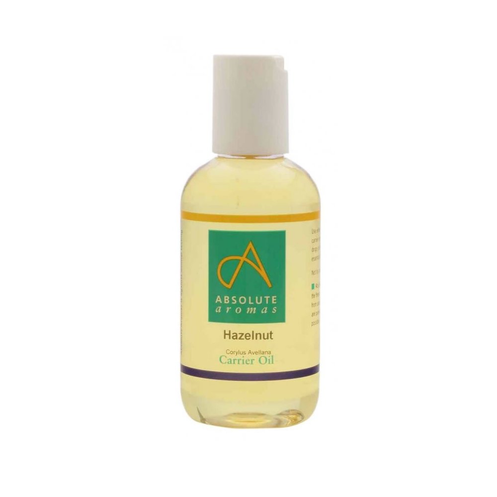 Absolute Aromas Hazelnut Oil (Corylus Avellana) 50ml - Pure, Natural, Cold-Pressed, Vegan and Cruelty Free  Moisturising Carrier Oil for Body and Facial Massage