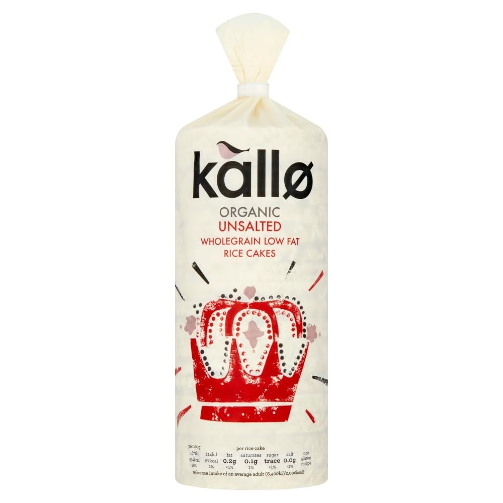 Organic Unsalted Rice Cakes (Kallo) 130g