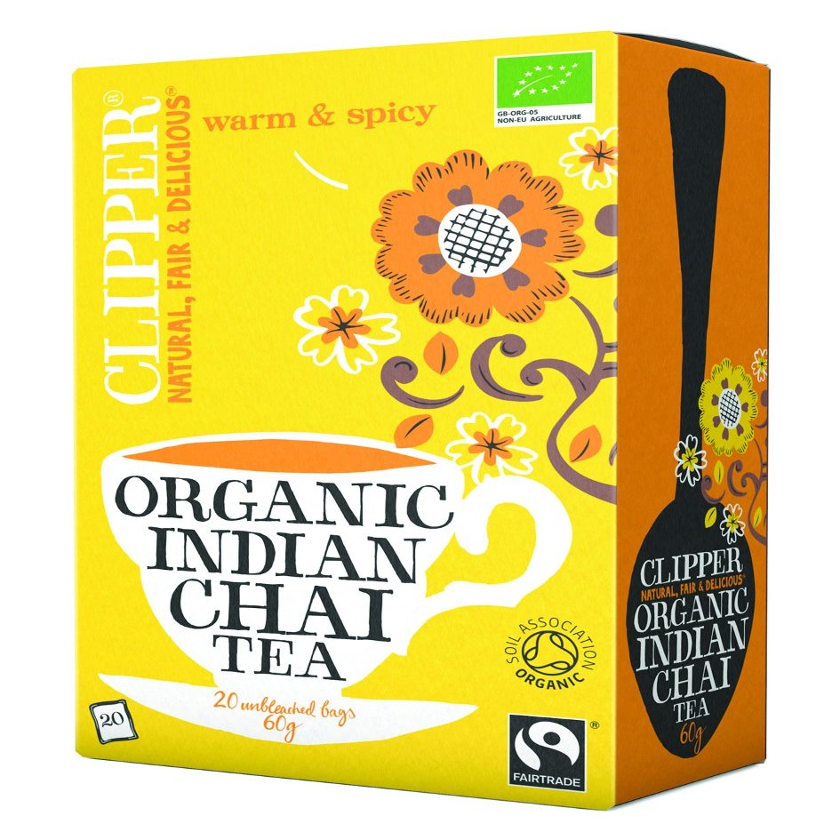 CLIPPER Organic Indian Chai Fairtrade 20bags (PACK OF 1)