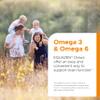 Equazen Childrens Chews, Omega 3 and Omega 6 Supplement, Clinically Researched Blend of DHA, EPA and GLA, Supports Brain Function, Suitable from 3+ to Adult, 180 Strawberry Flavoured Chews view 4