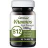 Lifeplan Vitamin B12 1000mcg. One month's Supply. Vegetarian & Vegan. Reduces Tiredness & Fatigue view 1