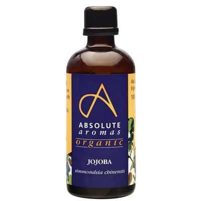 Absolute Aromas Organic Jojoba Oil 100ml - in Glass Bottle - Pure, Natural, Vegan and Cruelty Free