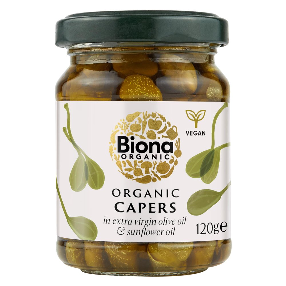 Biona Capers In Olive Oil, 120 g