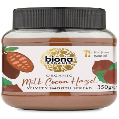 Biona Organic Milk Chocolate Hazelnut Spread, 350g
