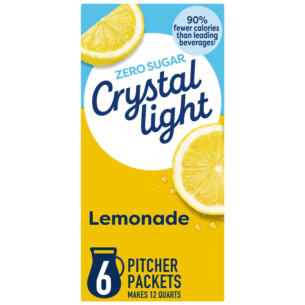 Crystal Light Lemonade Drink Mix Makes 12 Quarts 90g