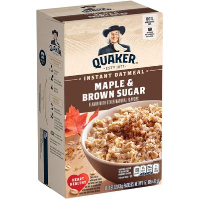 Instant Oatmeal Maple Sugar 10 Pk