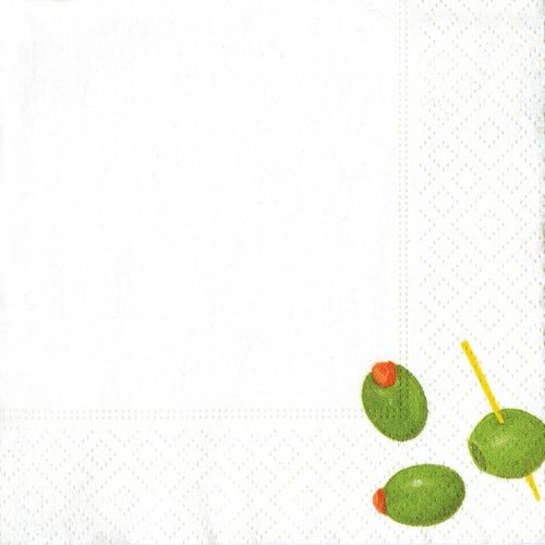 Entertaining with Caspari Set of 2 with A Twist Set of 20 Paper Cocktail Napkins