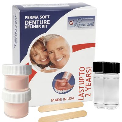 Perma Soft Denture Reliner Kit--Reline 2 Denture Plates