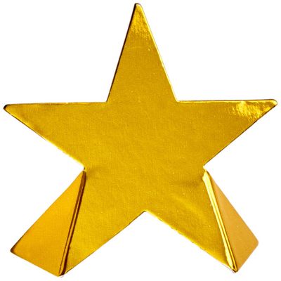 Beistle 50097 8-Pack Foil Star Place Cards, 3-1/2-Inch