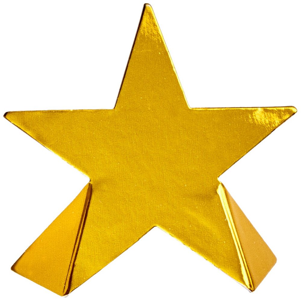 Beistle 50097 8-Pack Foil Star Place Cards, 3-1/2-Inch