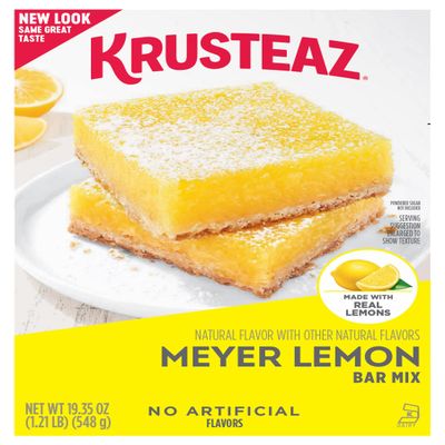 Krusteaz Lemon Bars Supreme Mix, 19.35-Ounce Boxes (Pack of 12)