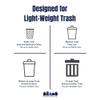 Plasticplace 32-33 Gallon Trash Bags  16 Microns  Black High Density Garbage Can Liners  33 x 40 (250, 1 Count (Pack of 250) view 4