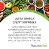 NaturesPlus Ultra Omega 3 6 9-1200 mg Omega Blend from Borage Oil, Fish Oil, Flax Oil - Gluten Free, Non-GMO - 90 Softgels view 3