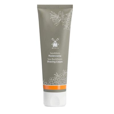 MHLE Sea Buckthorn Shaving Cream Tube | creates a rich lather for a smooth shave | luxury shave cream to soften & moisturise| 75ml
