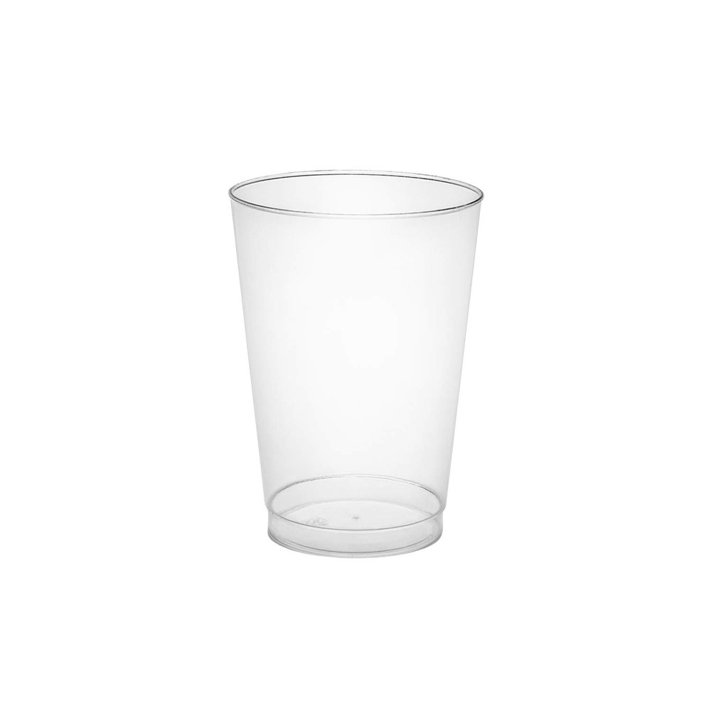 Party Essentials Hard Plastic 10-Ounce Party Cups/Tumblers, 100-Count, Clear