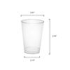 Party Essentials Hard Plastic 10-Ounce Party Cups/Tumblers, 100-Count, Clear view 2