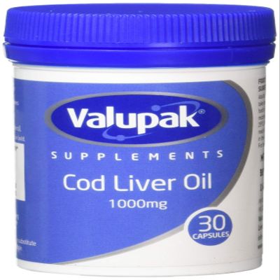 Valupak Cod Liver Oil 1000mg - 30 Capsules