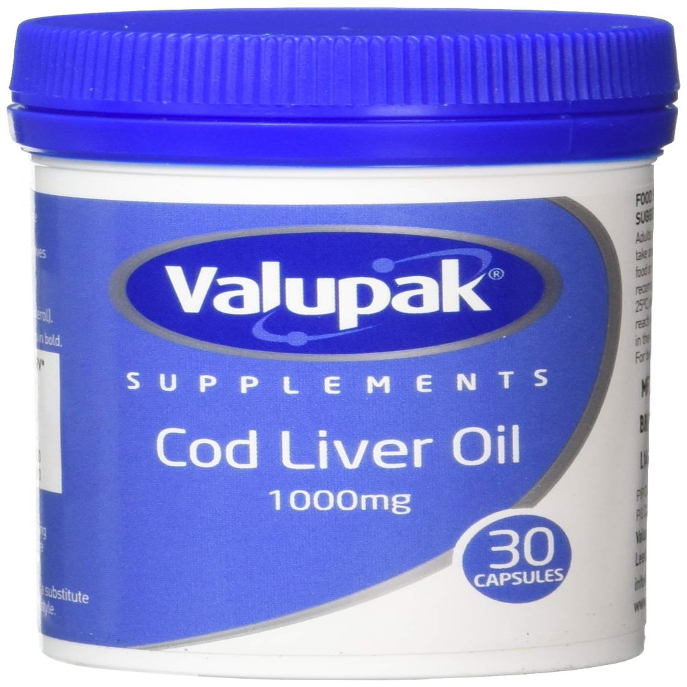 Valupak Cod Liver Oil 1000mg - 30 Capsules