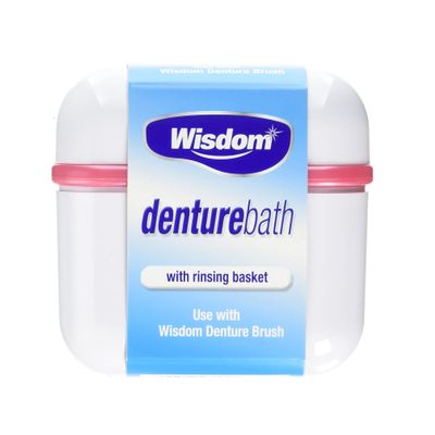 Wisdom Denture Bath With Rinsing Basket ( Pack of 1)