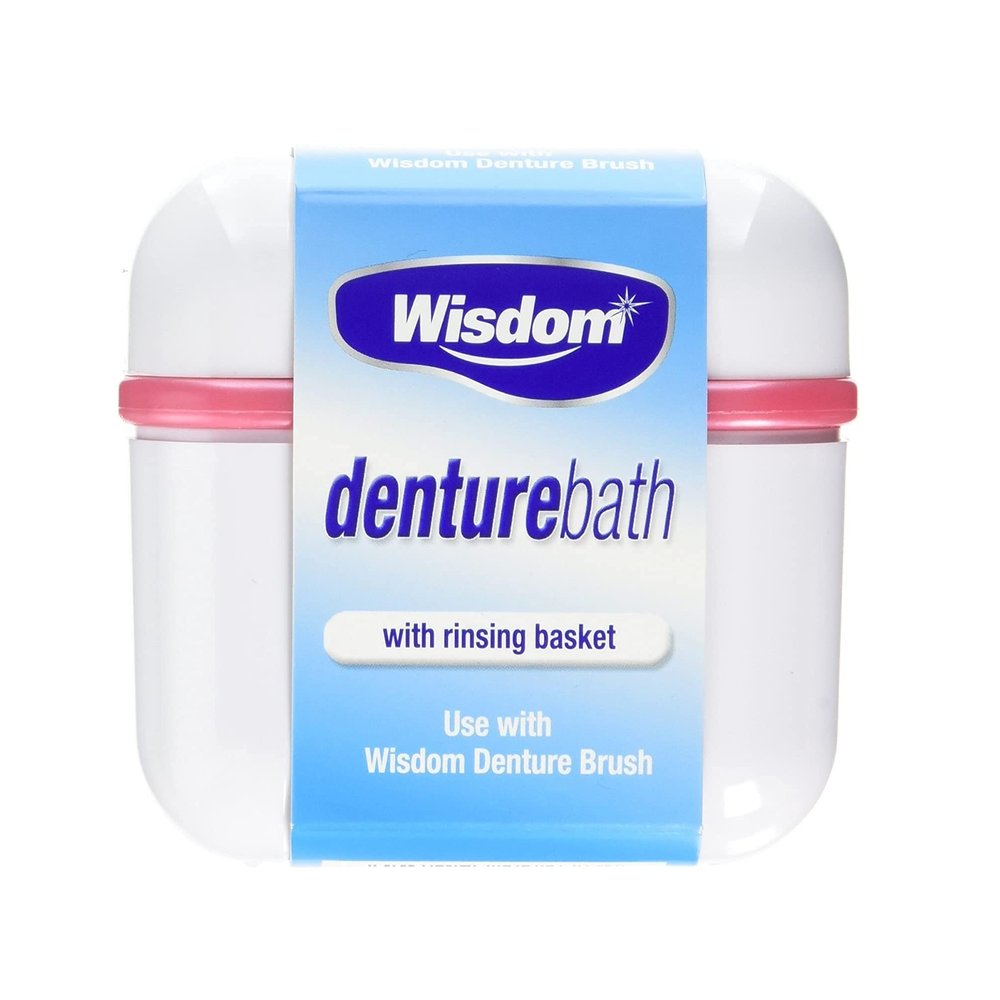 Wisdom Denture Bath With Rinsing Basket ( Pack of 1)