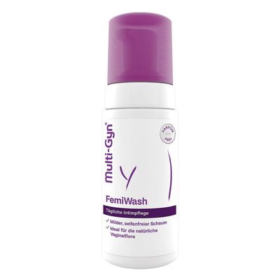 Multi-Gyn FemiWash - Intimate Wash Lotion for Daily Intimate Care for Women - Maintaining a Healthy Intimate Flora - Soap-Free Micro Foam - Approx. 120 Applications - 100 ml