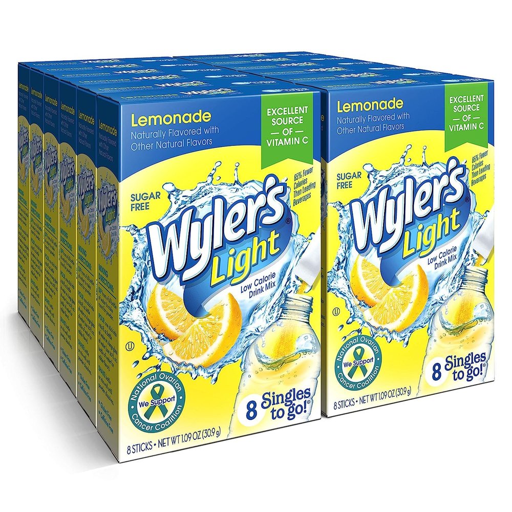 Wyler's Light Lemonade Flavour Singles to Go Sugar Free Drink Mix Sachet 30.9 g