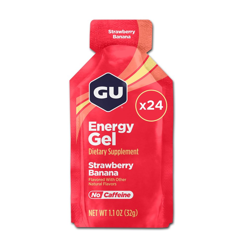 GU Strawberry Banana Flavour Energy Gels - Box of 24