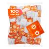 100 Pack of ON Stimulation Condoms, Studded, for Greater Sensation, Pink-Colored, Natural Rubber Latex view 1