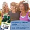 Natures Aid Glucosamine & Chondroitin Complex - Rosehip Ginger Turmeric Vitamin C Supplement - Joint Support Mobility, Flexibility & Cartilage Health - Non-GMO, Gluten-Free - 90 Capsules view 2