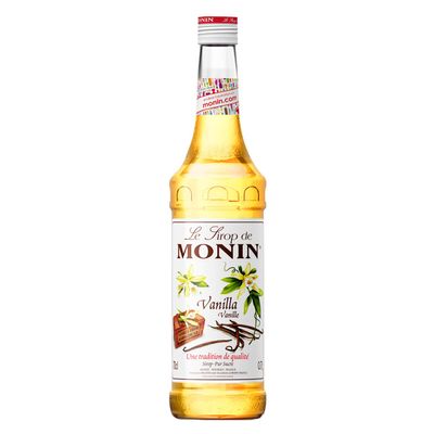 MONIN Premium Vanilla Syrup 700ml for Coffee and Cocktails. Vegan-Friendly, Allergen-Free, 100% Natural Flavours and Colourings