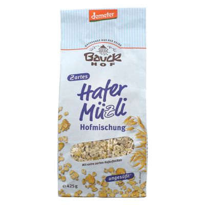 Bauckhof Hafer Msli, Hofmischung, 2-er Pack (2 x 425 g) - Bio