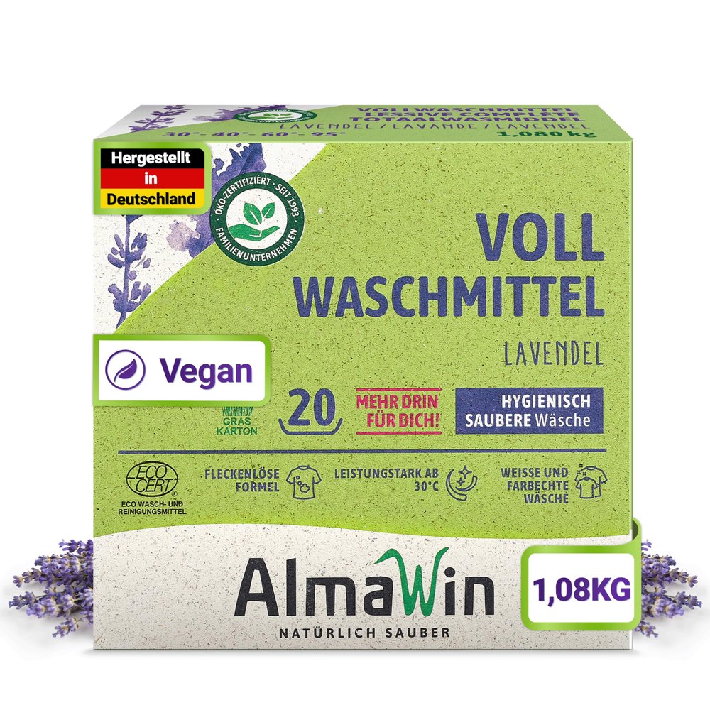 AlmaWin Detergent for Washing Machine in dust, 19 Washes 1080 Gr