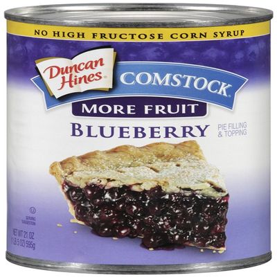 Comstock More Fruit Pie Filling & Topping, Blueberry, 21 Ounce (Pack of 4) by Comstock