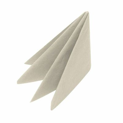100 x 3 Ply 40cm Devon Cream Serviettes Paper Napkins